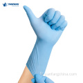 Gants de nitrile composite bleu de poudre médicale jetable en poudre médicale